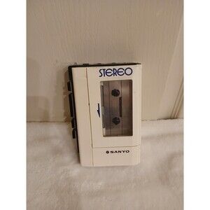 Vintage Sanyo M4430 Stereo Cassette Tape Player Tested Works